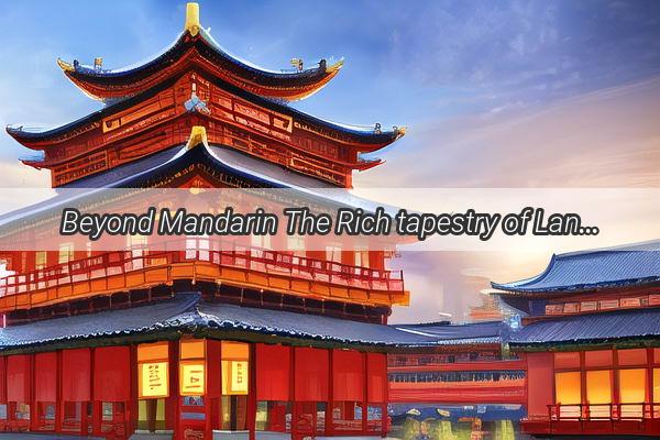 Beyond Mandarin The Rich tapestry of Languages in Chinas Cultural Heartland